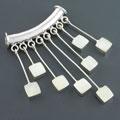 Freshwater Pearl Modern Squares Pendant (Indonesia)