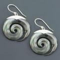 Mother of Pearl Swirl Earrings (Indonesia)