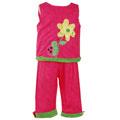 Picture Me Hot Pink Flower Toddler Capri Set