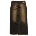 Miskeen Men's Rust Wash Aztec Jeans