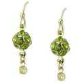 1928 Jewelry Petite Dreams Brasstone Olivine Earrings