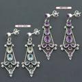Sterling Silver Gemstone Earrings (India)