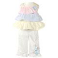 BT Kids Infant Girl's Spring Gingham 3-piece Capri Set