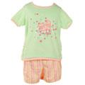 BT Kids Toddler Girl's Green Top and Shorts Set