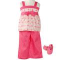 BT Kids Infant Girl's 3-piece Hot Pink Pants Set