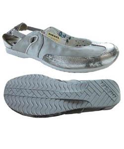 Diesel Women's 'Kallana' Silver Slip-on Shoes