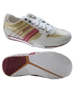Diesel Women's Gold Parapat Trainers