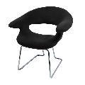 Ultra-soft Black Studio Chairs (Set of 2)