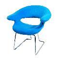 Ultra-soft Light Blue Studio Chairs (Set of 2)