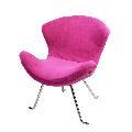 Ultra-soft Pink Wing Chair (Set of 2)