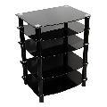 Everest Black Glass Component Stand