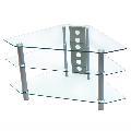Bermuda 44-inch Glass Corner TV Stand