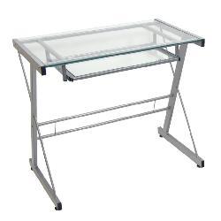 Silver Solo Computer Desk
