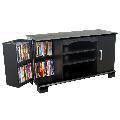 Morristown 42-inch Black Wood TV Console
