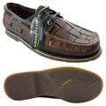 Nautica Men's Chart Brown Leather Boat Shoes