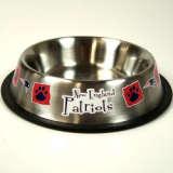 New England Patriots Stainless Steel Pet Dish Bowl