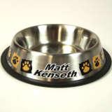 Matt Kenseth Stainless Steel Pet Dish Bowl