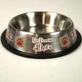 San Francisco 49ers Stainless Steel Pet Dish Bowl