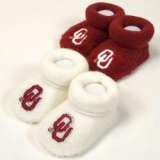 Oklahoma Sooners NCAA Infant Booties (Pack of 2)