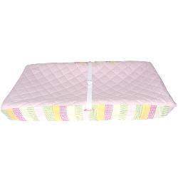 Stripes and Plaids Quilted Changing Pad Cover