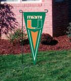 Miami Hurricanes 36-inch Yard Pennant Flag with Stand