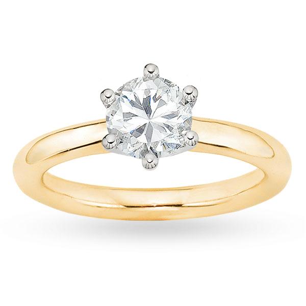 18k Gold 1 1/2ct TDW GIA Certified Diamond Engagement Ring