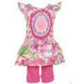 Flapdoodles Toddler Girl's Tie-dye Outfit