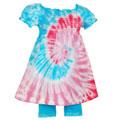 Flapdoodles Aqua 2-piece Toddler Girl's Outfit