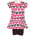 Flapdoodles Heart 2-piece Toddler Girl's Set
