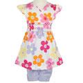 Flapdoodles Flower Toddler 2-piece Girl's Set