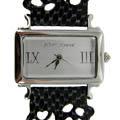Betsey Johnson Women's Black Lace Python Watch