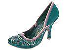 Irregular Choice Shanghai Green Leather/Pale Pink Leather/Green Fabric