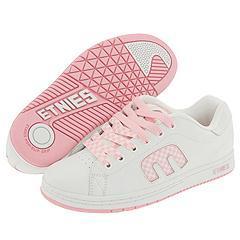 Etnies Callicut White/Pink Checker Shoes