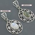 Sterling Silver and Gemstone Pendant (India)