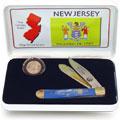 US Mint New Jersey State Quarter Coin/ Knife Set