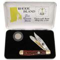 US Mint Rhode Island State Quarter Knife/ Coin Set