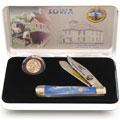 US Mint Iowa State Quarter Series Knife/ Coin Set