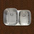 Stainless Steel 16-gauge Double Bowl Kitchen Sink