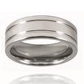 Grooved Polished Tungsten Ring