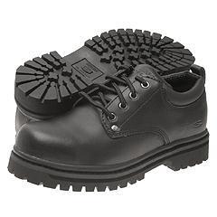 Skechers Work Hard Hats - Secure Black Oily Leather
