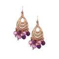 1928 Jewelry Dancing Chandelier Lavender Earrings