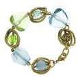 Hard Candy Green and Light Blue Bead Bracelet