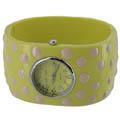 Betsey Johnson Women's Yellow Bangle Watch