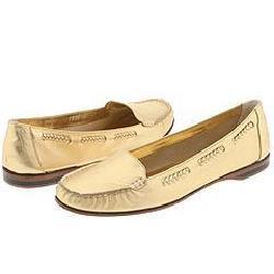 KORS Michael Kors Lenox Antique Gold Pebbled Kid