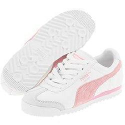 Puma Kids Roma PF PS (Toddler/Youth) White/Prism Pink