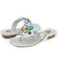 A Line Kids 12-1019 (Toddler/Youth) Silver Metallic W Stones