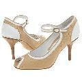 Via Spiga Donate Powder/White Kid(Size 7.5 M)
