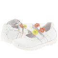 Blue Bottle Kids SF-23 (Toddler/Youth) White Leather W Orange And Yellow