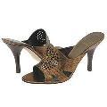 Circa Joan & David Krystal Gold Leather