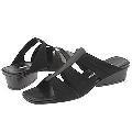Donald J Pliner Den Black Mesh Elastic/Soft Kid